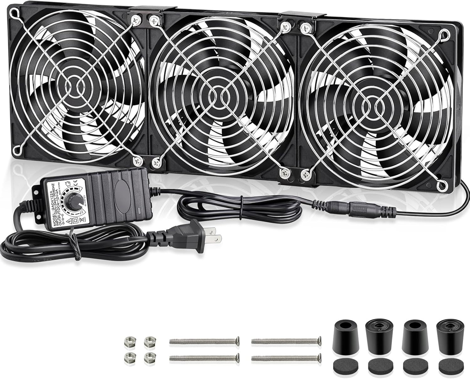 Big Airflow 3x120mm Fans with Variable Speed Control for Optimal Cooling