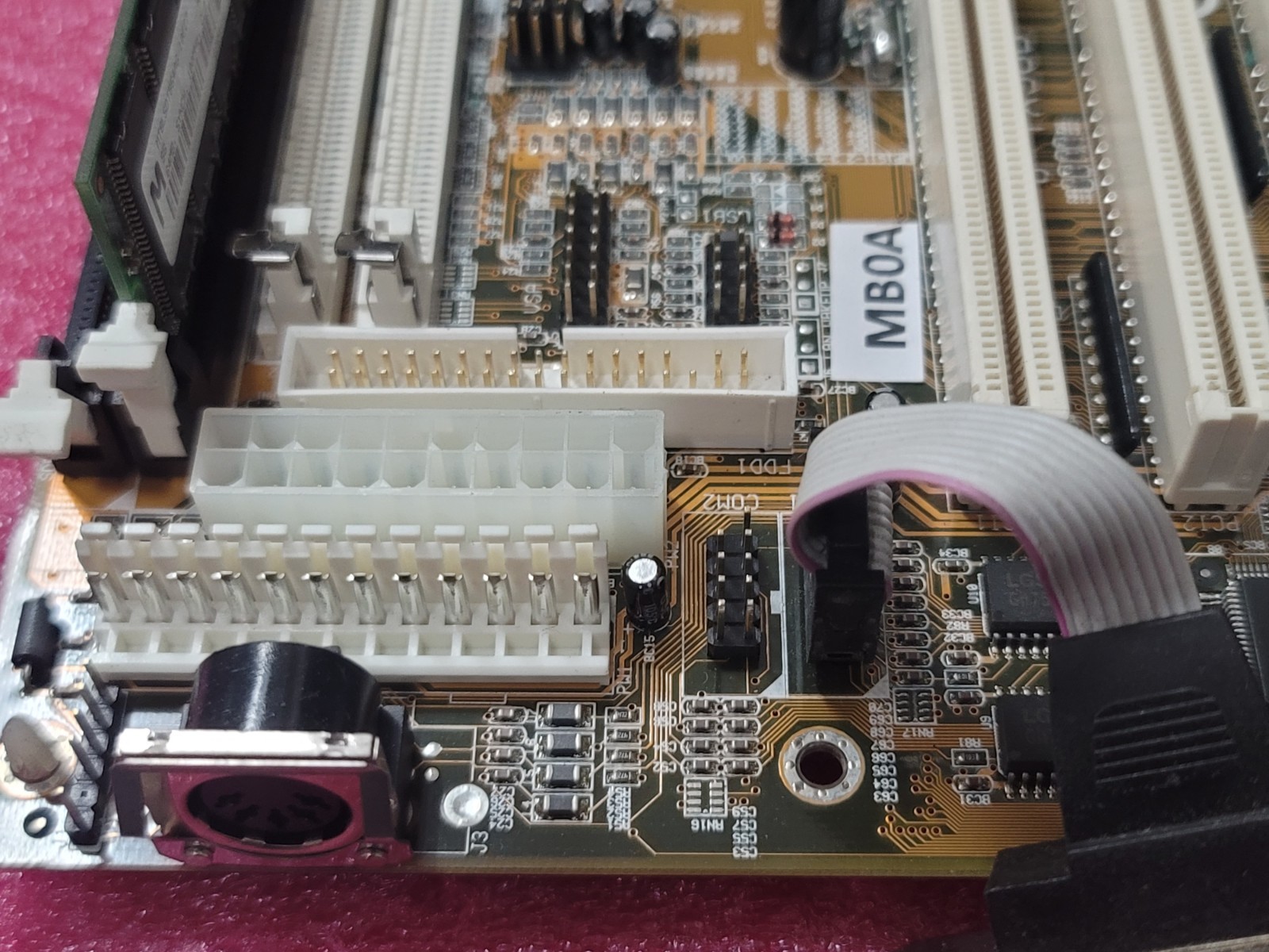 Jet Way TX98B Motherboard, Intel Pentium 233MHz MMX CPU 64Mb RAM Working #MB0A