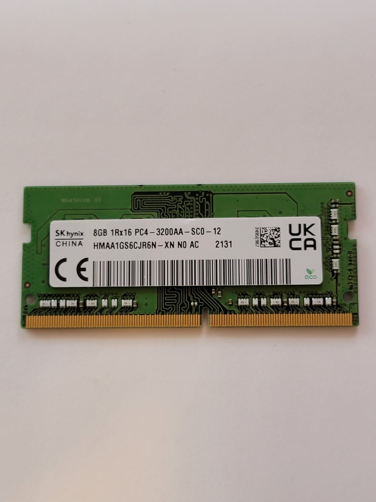 SK HYNIX 8GB (1x8GB) 1Rx16 PC4-3200AA 260-PIN (HMAA1GS6CJR6N-XN)