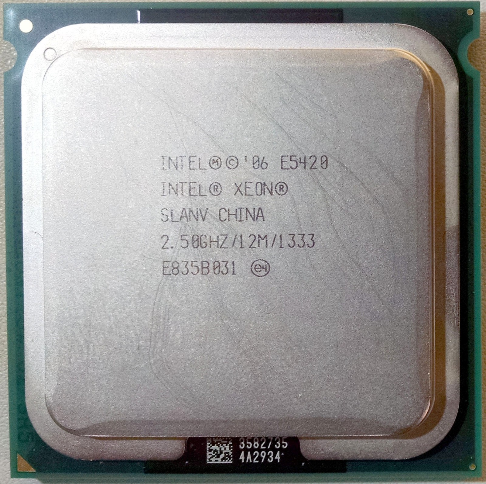 Intel Xeon E5420 2.5 GHz SLANV Quad-Core CPU Processor E835B031