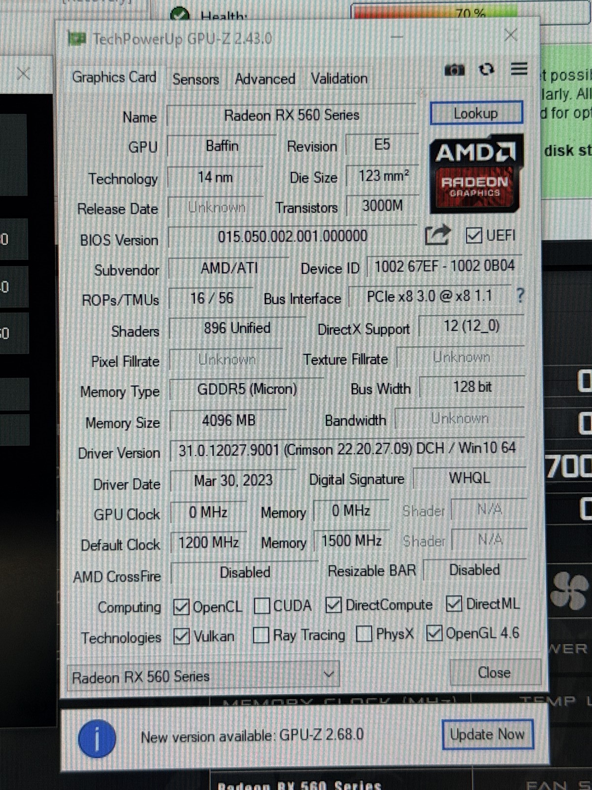 Yeston – RX560D-4G – 4GB GDDR5 – Graphics Card GPU