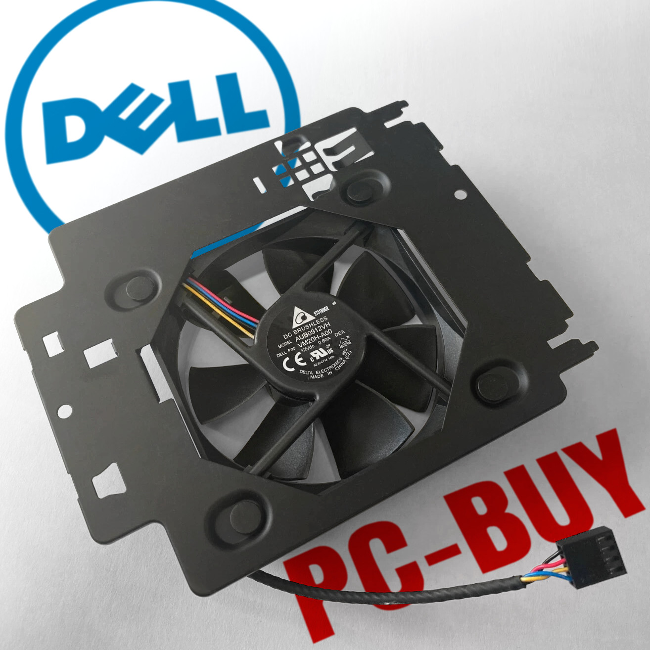 Dell XPS/Precision T3630 4-Pin Case Fan w/Mount Bracket & Internal Speaker HYXP6