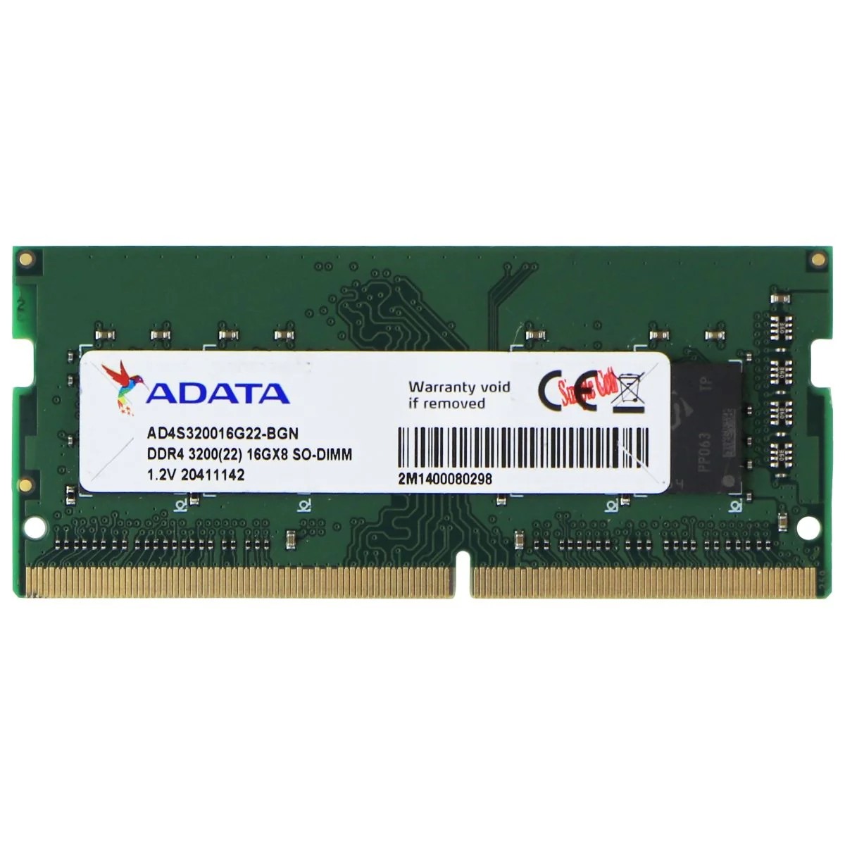 ADATA 16GB DDR4 3200MHz PC4-25600 SO-DIMM Laptop Memory CL22 1.2V