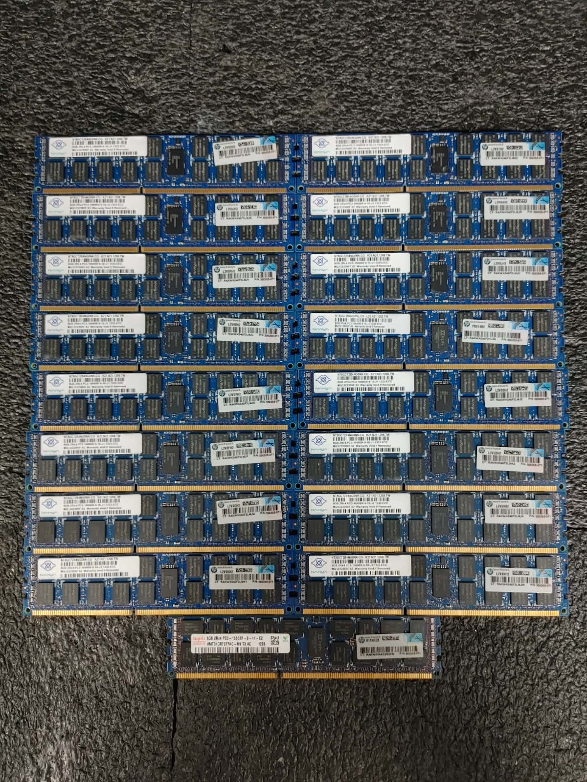 Lot 17 HP 8GB 2Rx4 PC3-10600R DDR3-1333 DDR3 ECC Registered Server Memory RAM