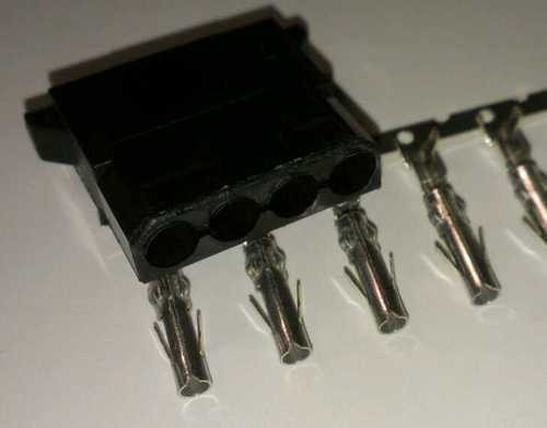 5 x 4-Pin Molex Plug Computer Case Power Supply PSU Connectors with Female Pins