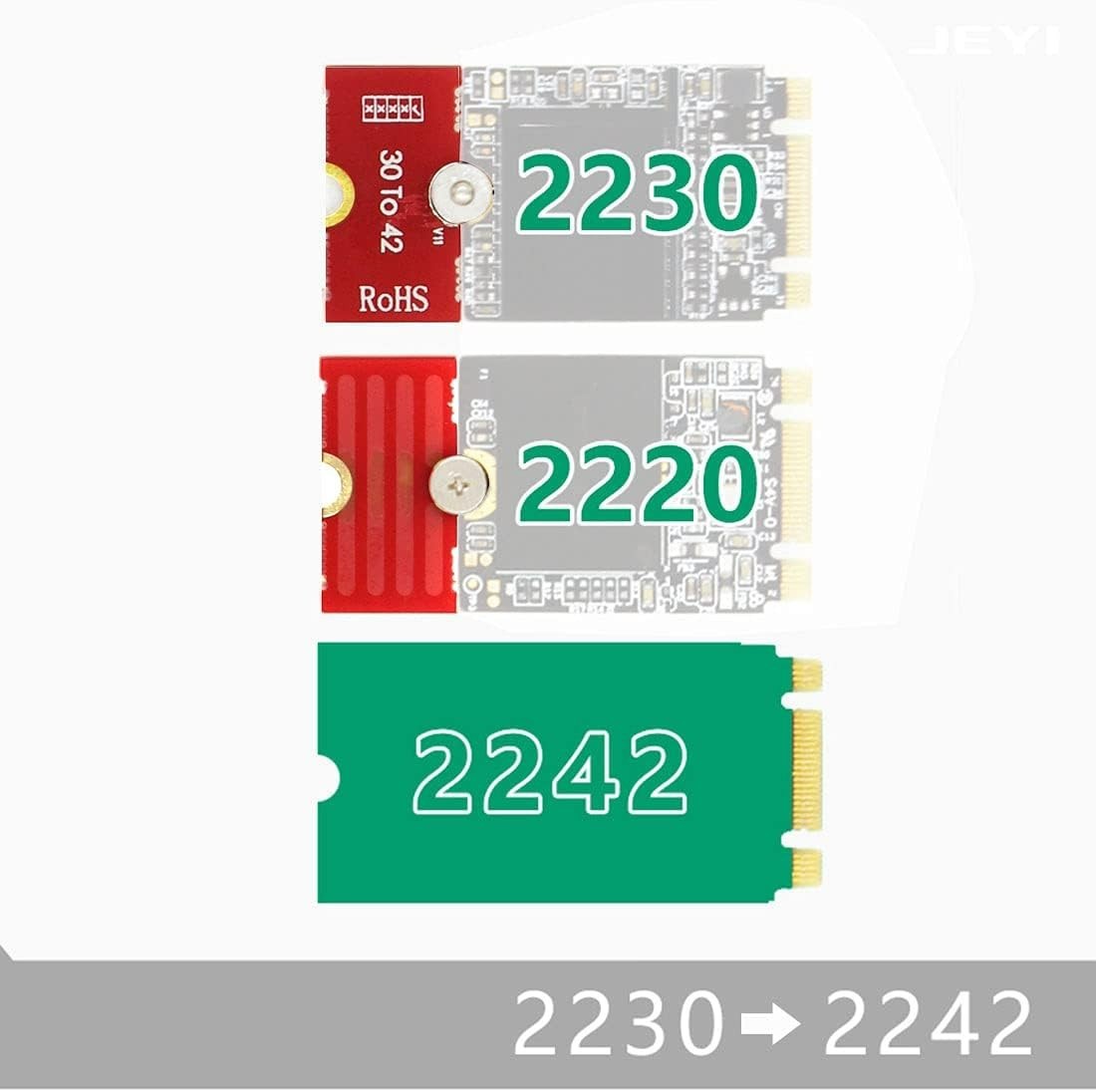 M2 M2PLUS NGFF NVME m. 2 Extended Transfer 2230, 2242, 2260, 2280 M2 Change L…