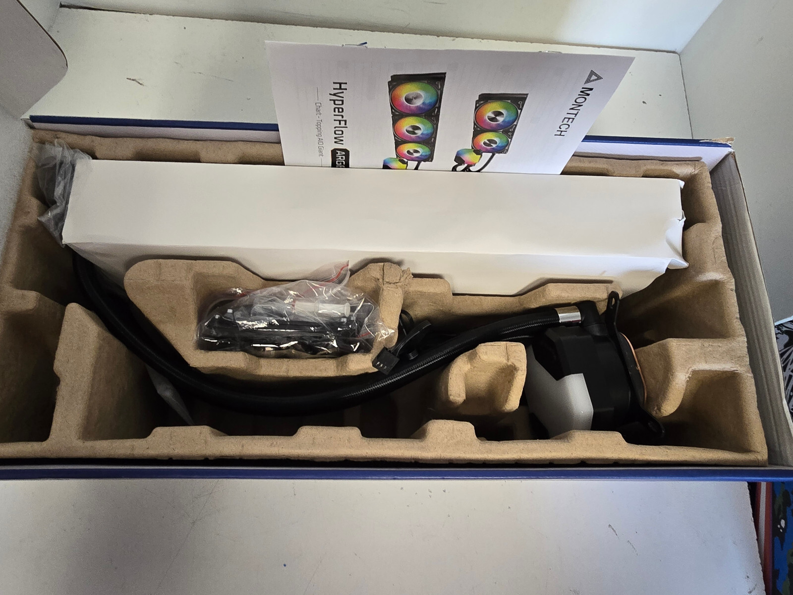 Montech Hyperflow Argb 360 AIO Cooler for Intel & Amd (Black)