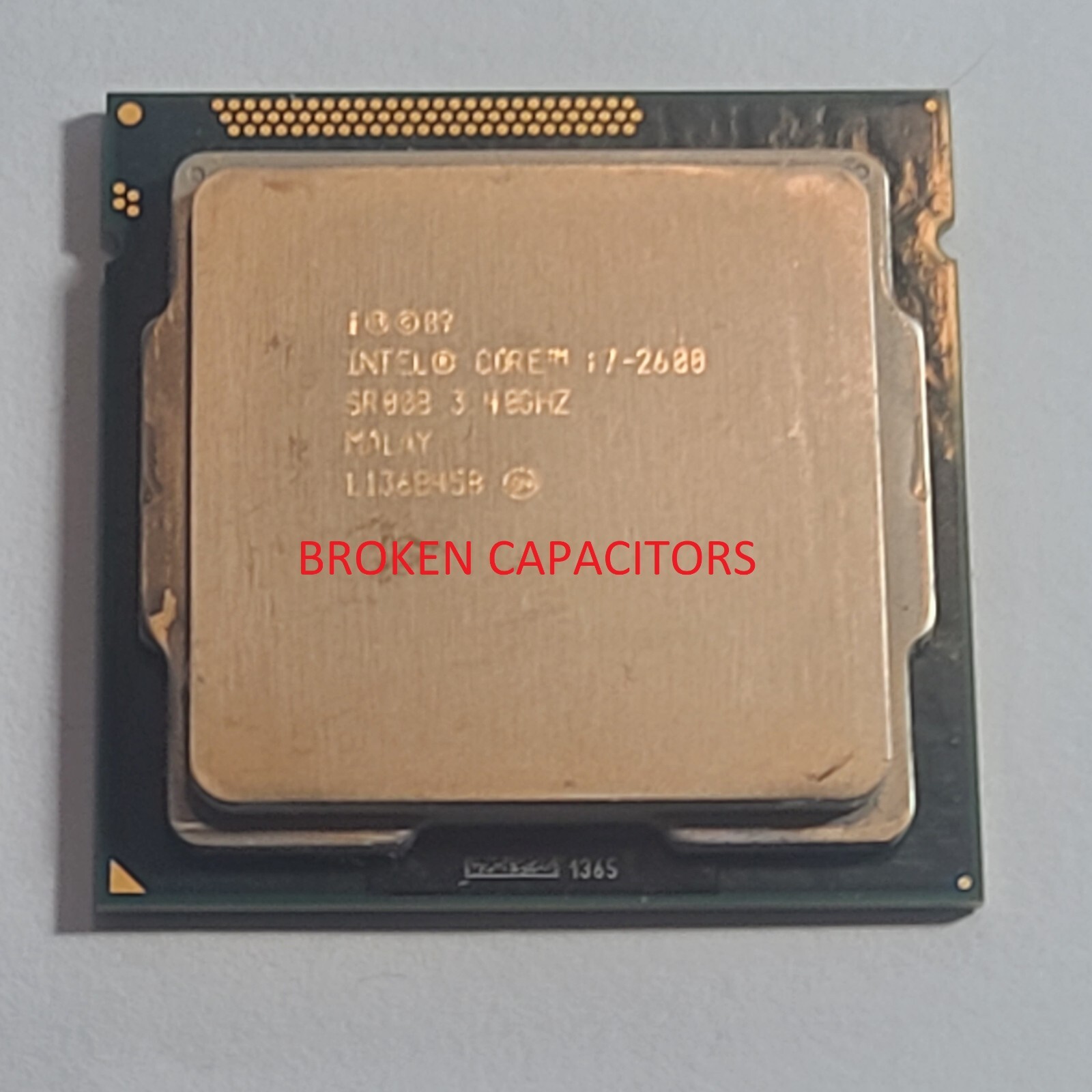 BROKEN CPU/Intel/Core i7-2600/3.40GHz/Quad Core/LGA 1155/CPU/SR00B/Sandy Bridge