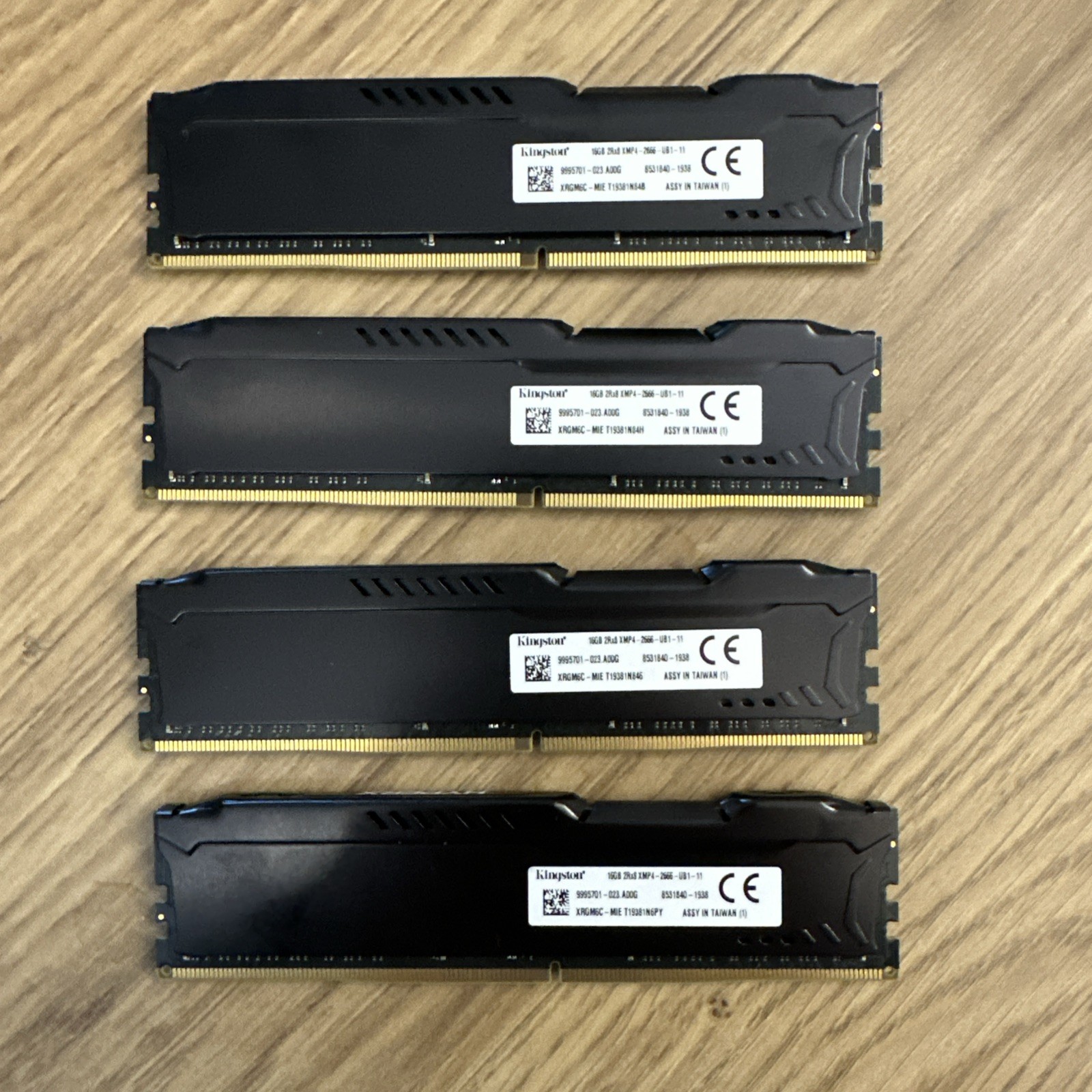Kingston HyperX Fury 64 Gb (4x16GB) DDR4 2666MHz Memory PC RAM