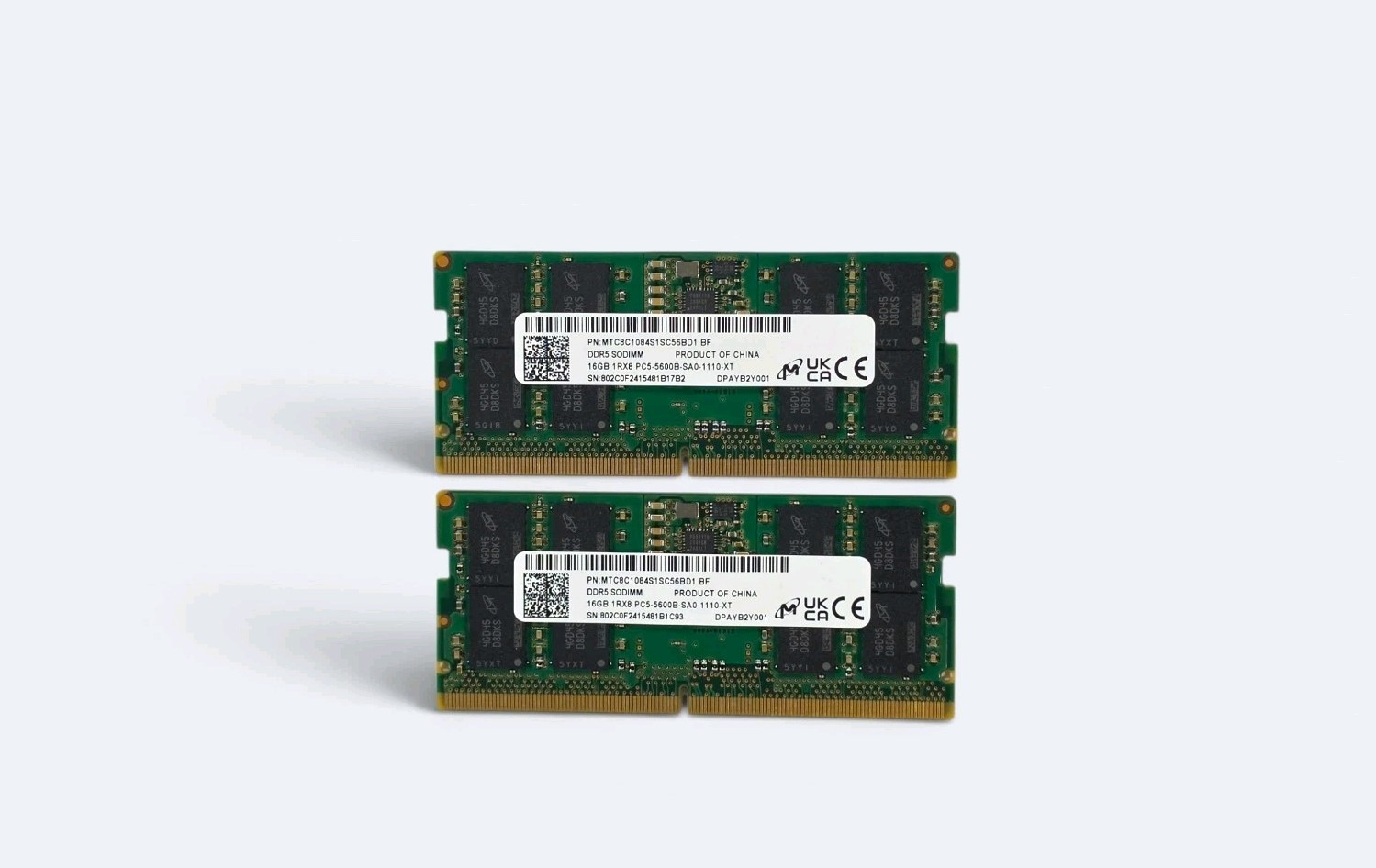 Micron 32GB Kit (2x16GB) DDR5 5600MHZ PC5-44800 SODIMM For Laptop & Mini PC 🔥