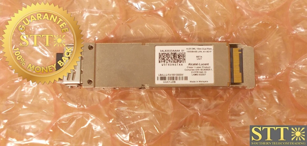 3AL82023AA ALCATEL 1678-MCC CFP4 100GBASE-LR4/OTU4 (4X25G) WOTRDN6TAA NEW