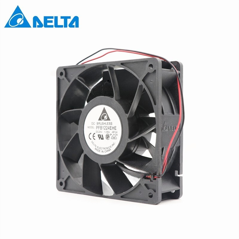 For Delta fan PFB1224EHE Axial fan DC24V 1.08A 120*120*38mm Inverter cooling fan