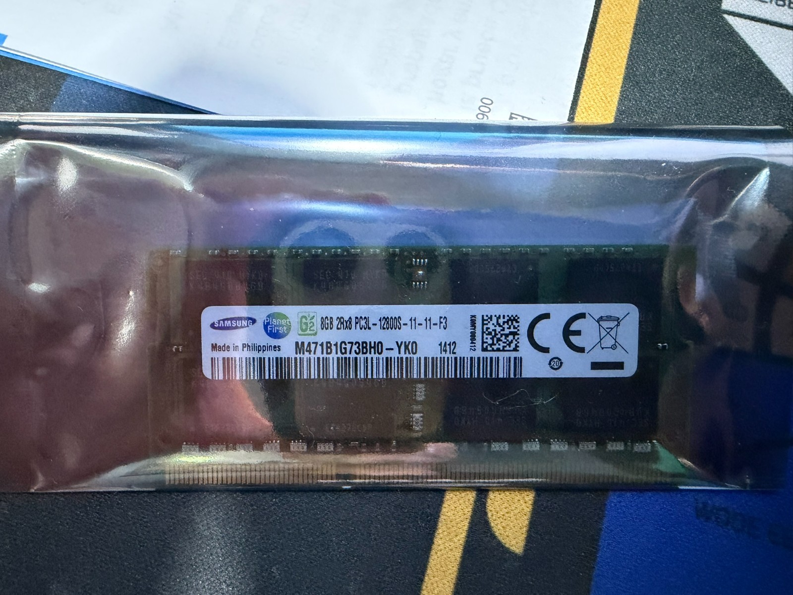 Samsung 8GB 2Rx8 PCL – 12800S RAM Pulled from working computer