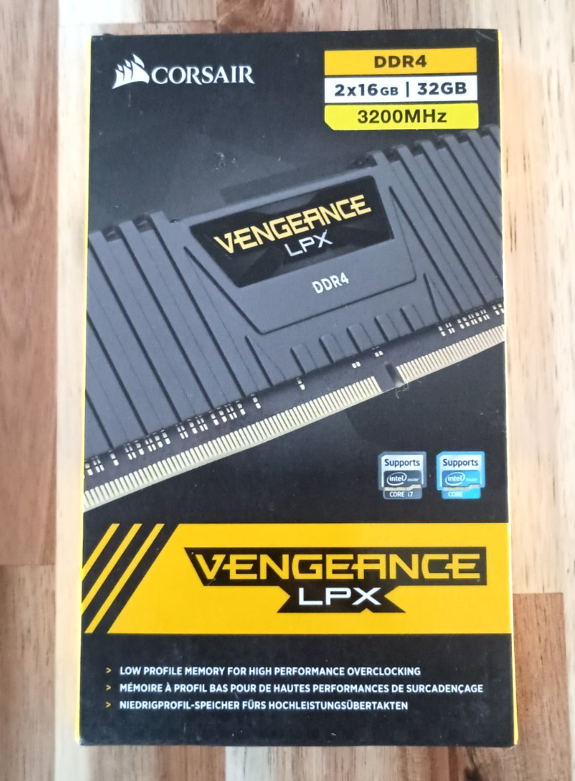 Corsair Vengeance LPX 16GB 2 x 8GB DDR4-3200 C16 RAM CMK32GX4M2E3200C16 – Black