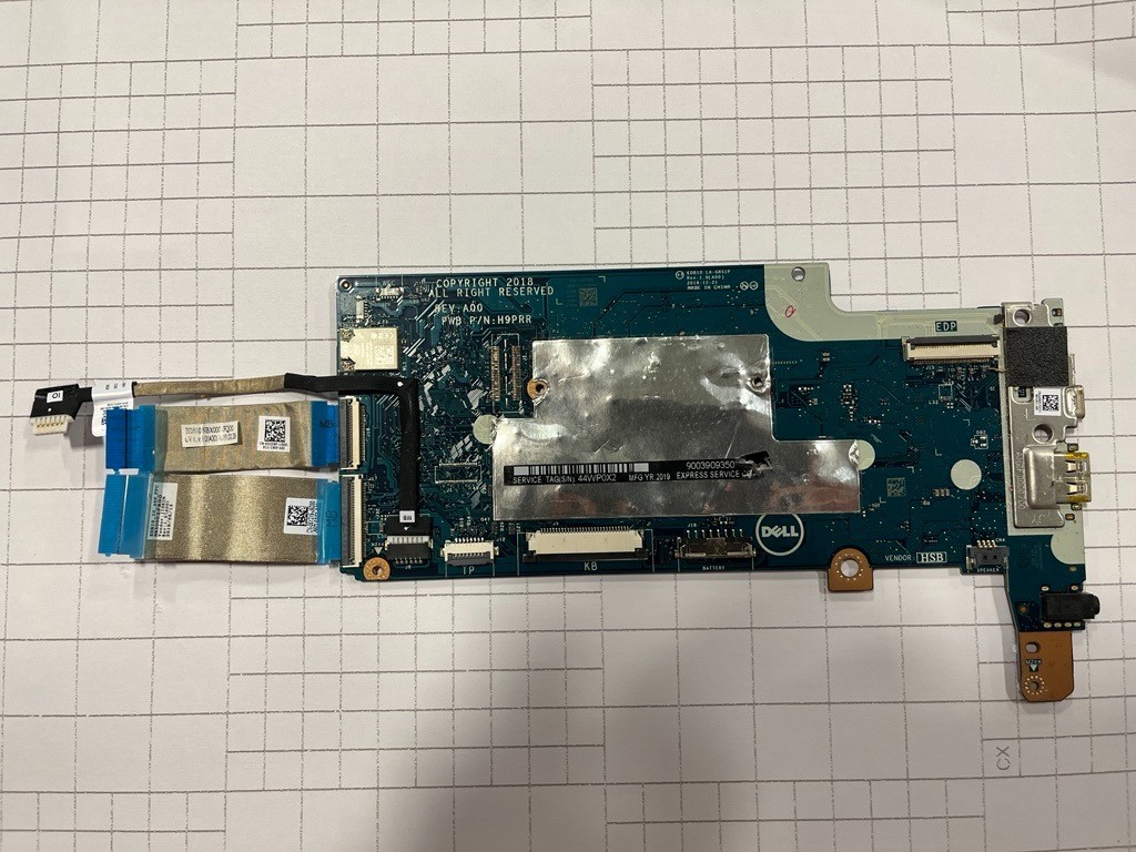 Dell H9PRR Motherboard for Dell Chromebook 3100 Celeron N4020 4GB RAM 32GB eMMC