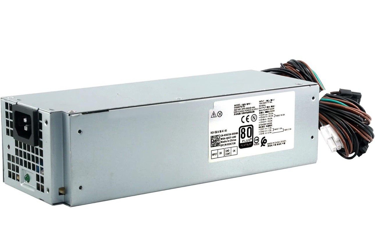 500W Power Supply for Dell Optiplex/XPS – Replaces D500EPM-00, H500EPM