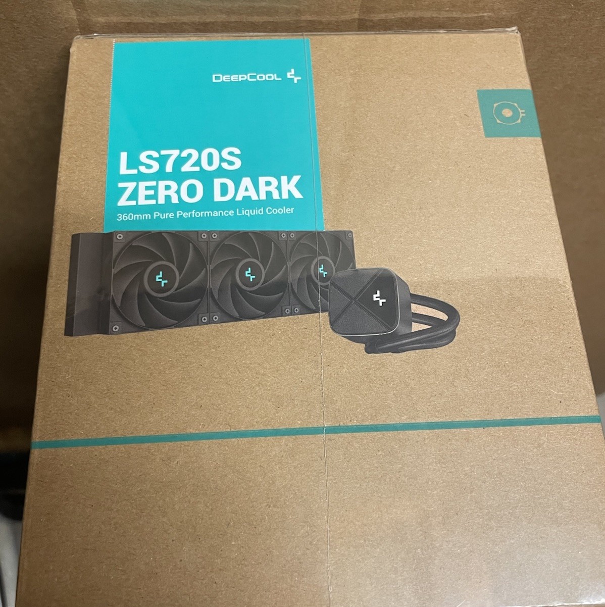 NEW Deepcool LS720S ZERO DARK AIO Liquid Cooler 360mm For AMD & Intel SEALED