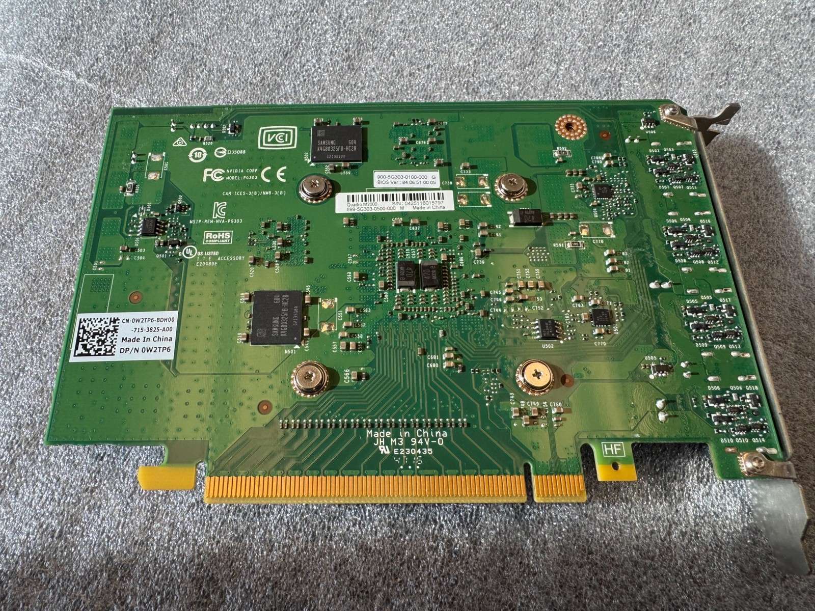 Nvidia Quadro M2000 4GB GDDR5 PCIe 4-Port Graphics Video Card Dell W2TP6