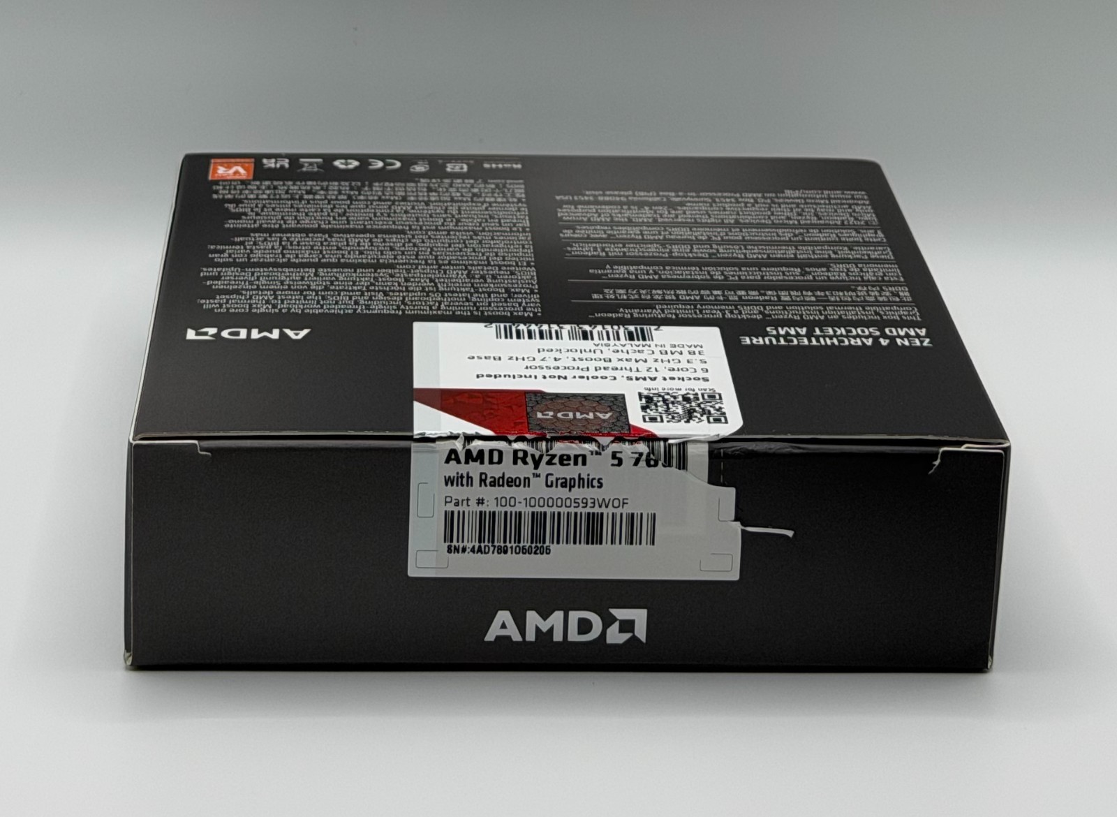 AMD Ryzen 5 7600X – 6 Core 12 Thread, 4.7GHz / 5.3 GHz Max, Socket AM5 *READ