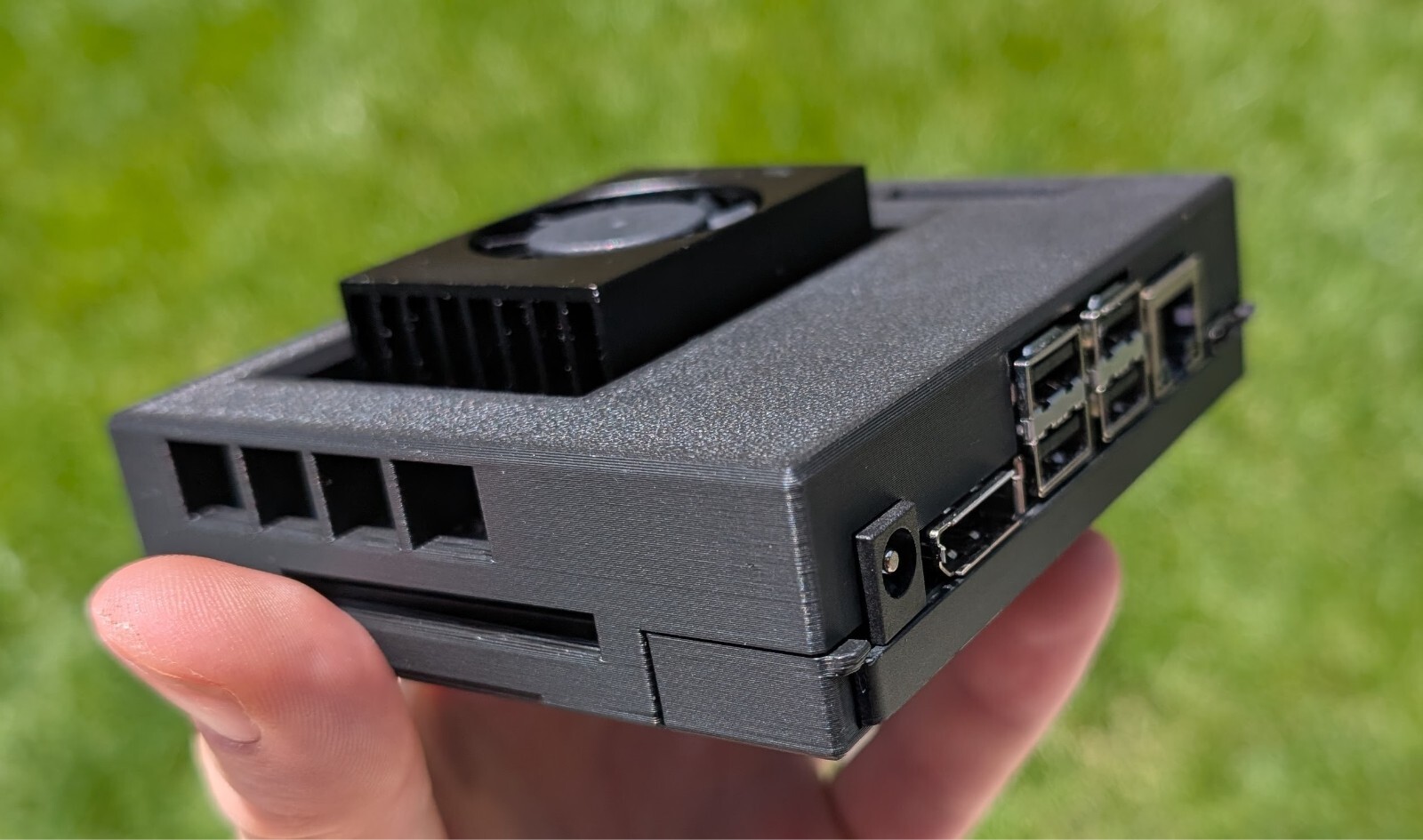 Jetson Orin Nano Rugged Slim Case – Snap-Fit, GPIO/Camera Access, 3D Print 22mm