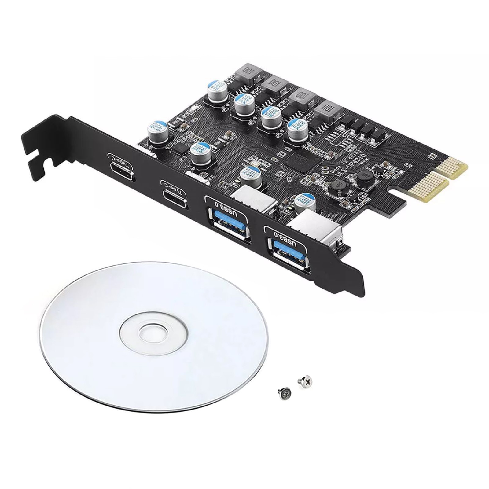 USB3.0 PCIE Card 2*USB-A 2*USB-C PCI Express Extension Card USB3.0 5Gbps
