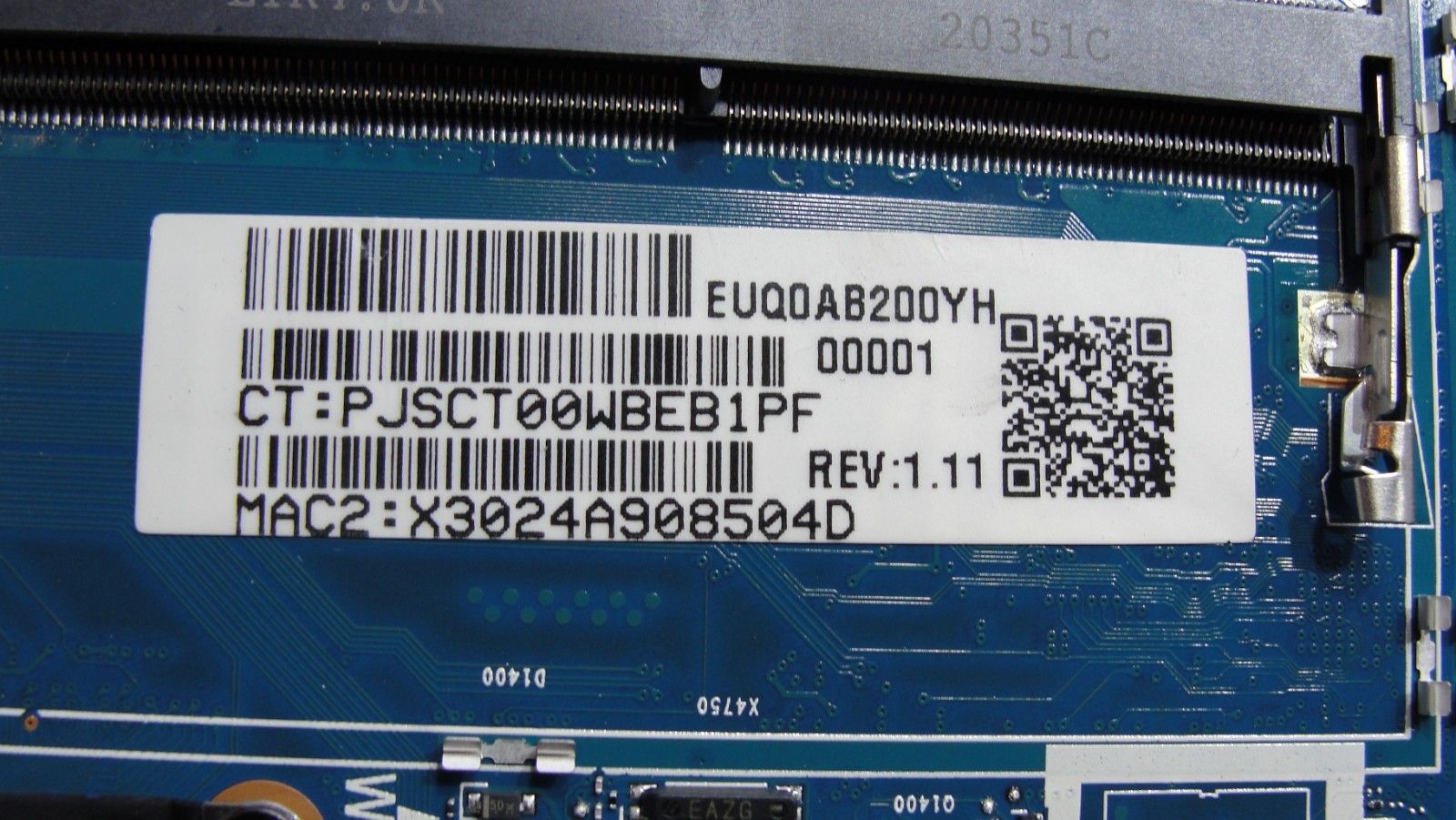 HP EliteBook 840 G7 14″ Genuine Intel i7-10610U 1.8GHz Motherboard M08561-601