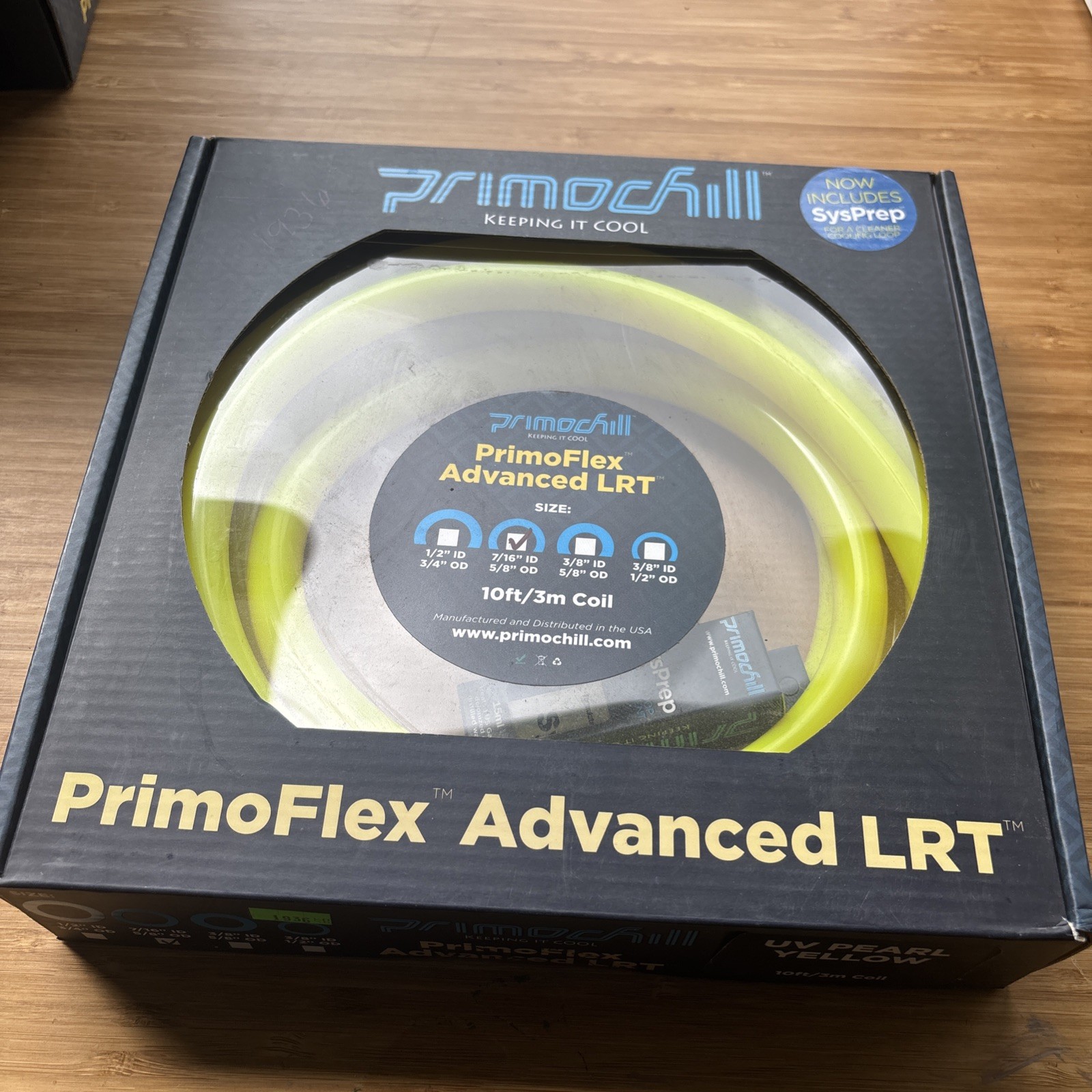 UV Pearl Yellow PrimoFlex Advanced LRT Tubing 7/16″ ID x 5/8″ OD 10 Ft/3m Coil