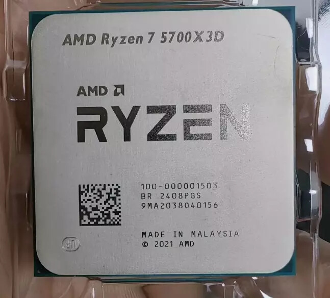 AMD Ryzen 7 5700X3D Desktop AM4 CPU Processor 3.0GHz 8 Core 16 Thrs R7 5700X3D