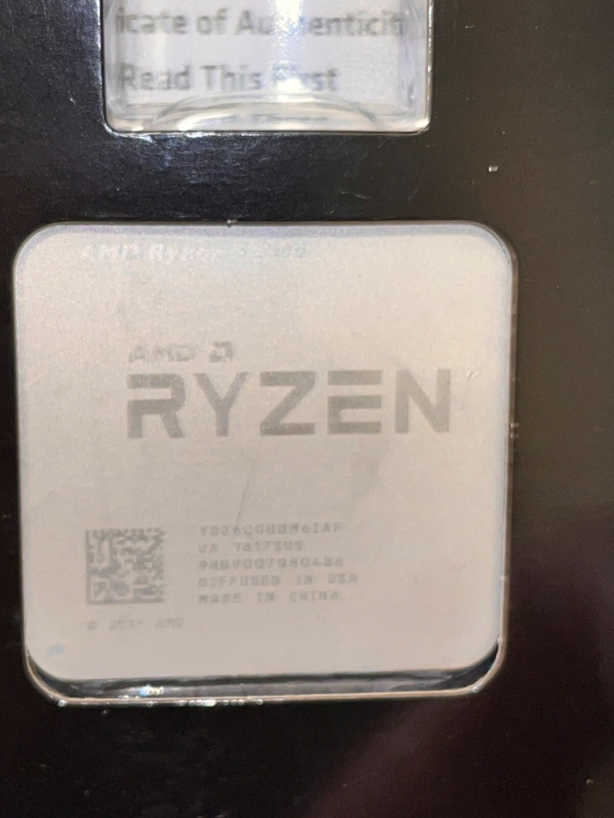 AMD Ryzen 5 2600 CPU with fan