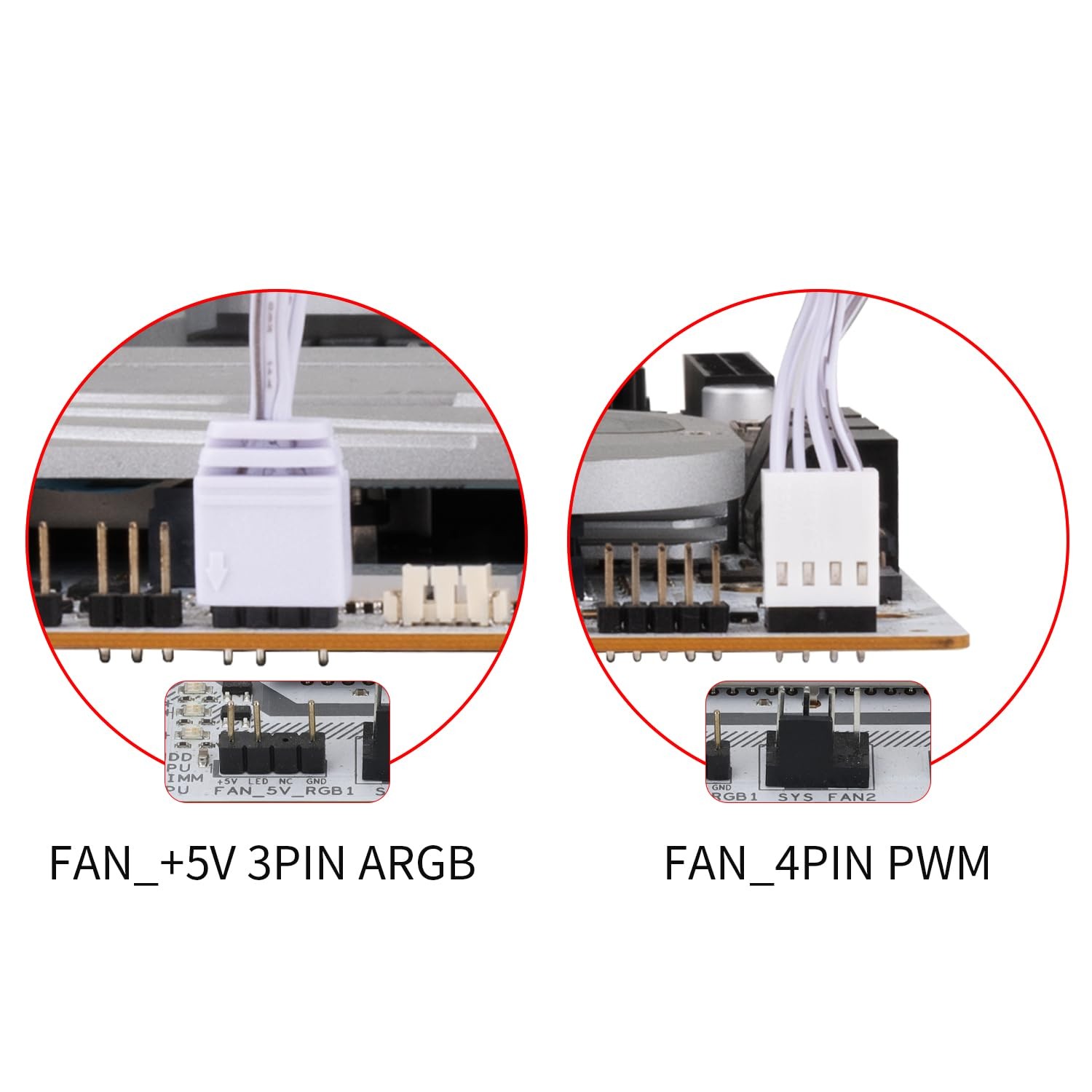 TLC12WS V3 X3 120mm ARGB CPU Fan White 1500RPM PWM PC Cooling 3 PCS Set