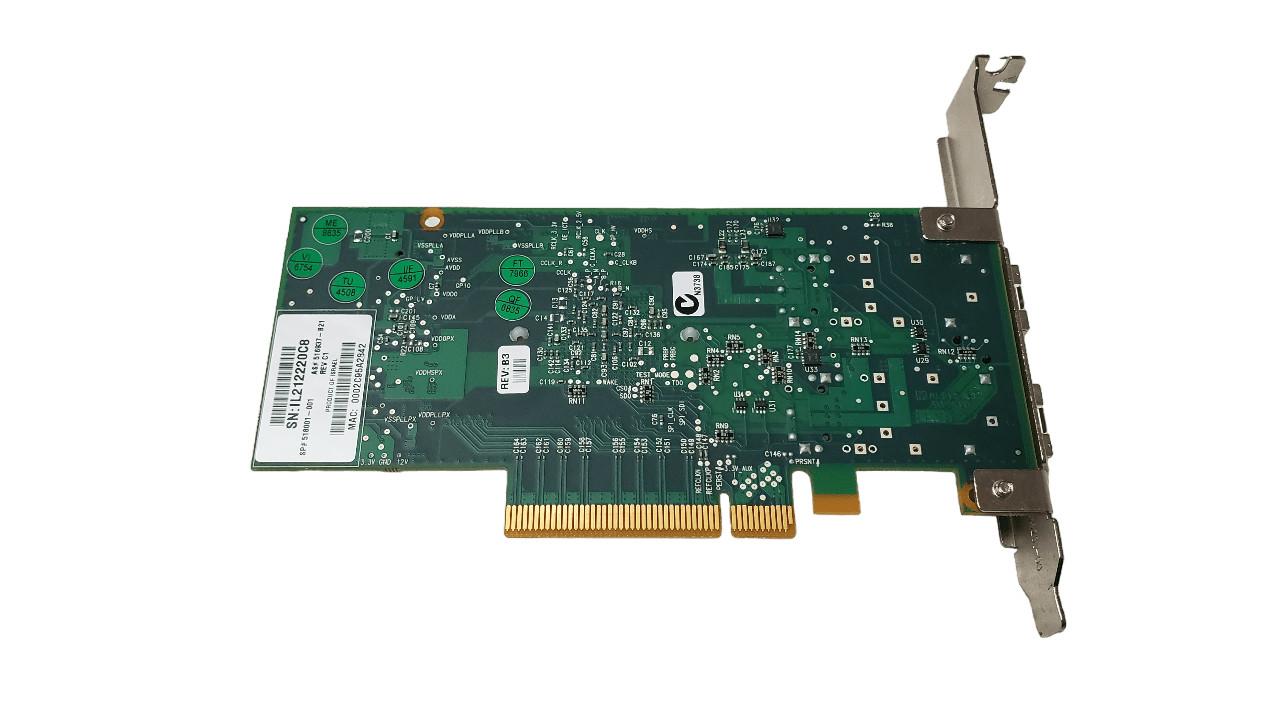 HP 516937-B21 10 GbE PCI-e G2 Dual-Port Network Adapter Full Height