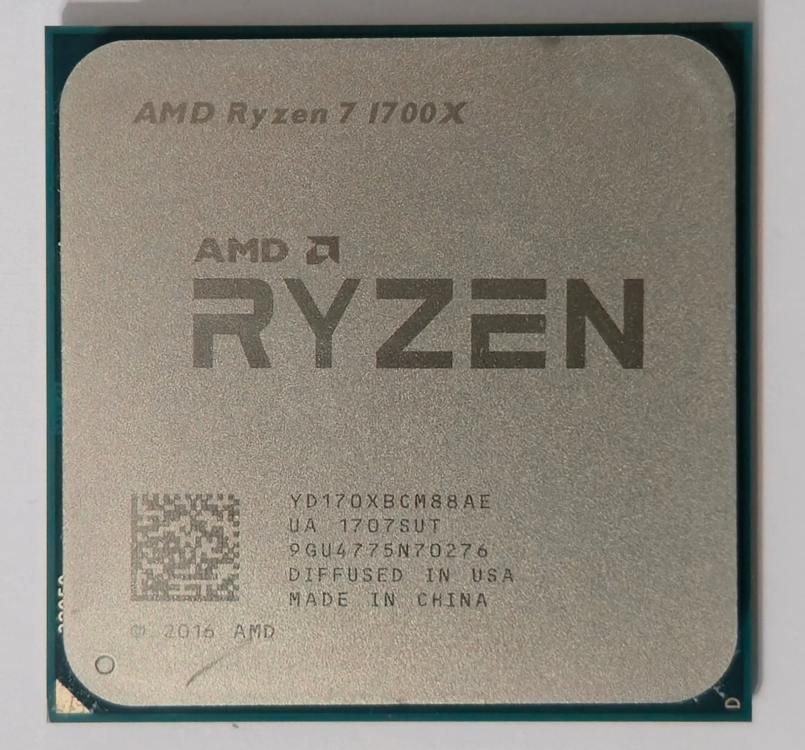 AMD Ryzen 7 1700X 3.40GHz 8 Core/16 Thread AM4