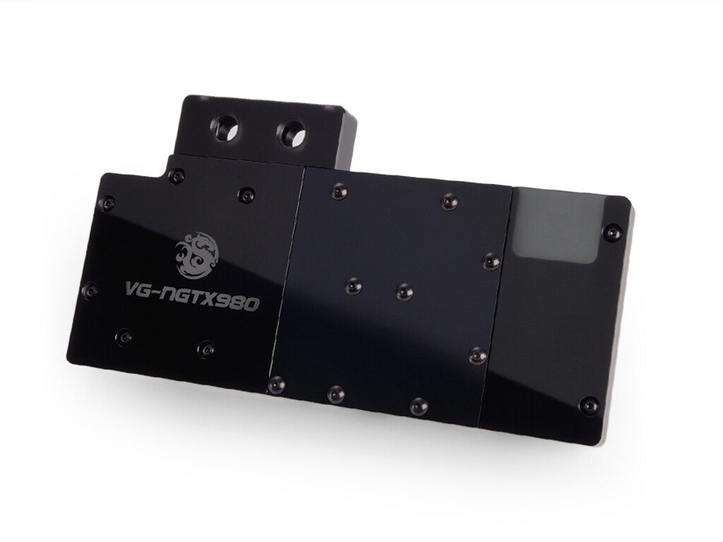 Bitspower VG-NGTX980 Acrylic Top With Stainless Panel (Black) 4719552224487