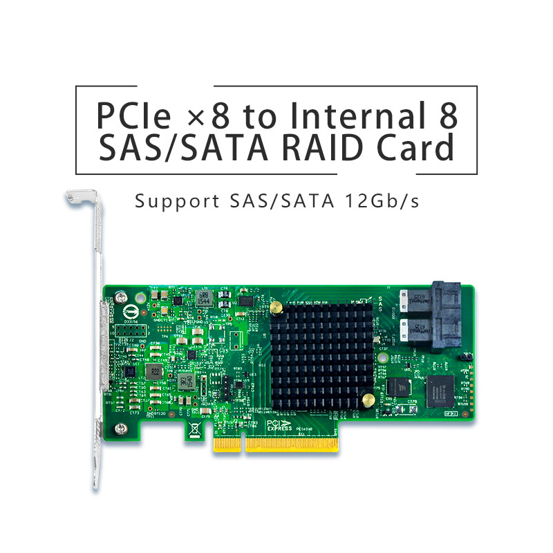 PCIe3.0 x8 8 ports SATA/SAS RAID Card SAS3008-8IR LSI SAS3008 12Gb/s RAID
