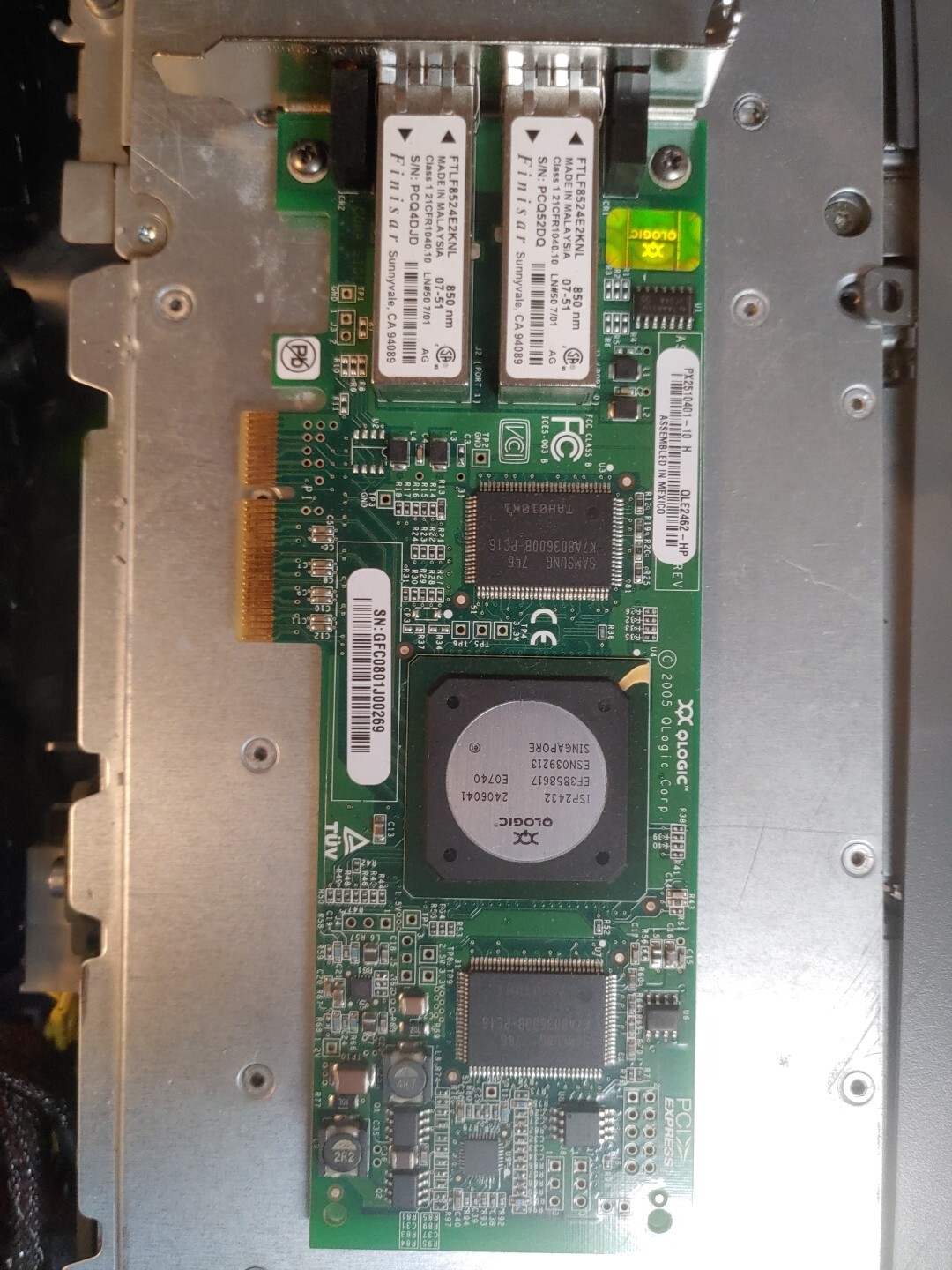 HP QLOGIC AE312-60001 PX2510401-10 H DUAL PORT PCI-E X4 4GBPS C3-3(6)