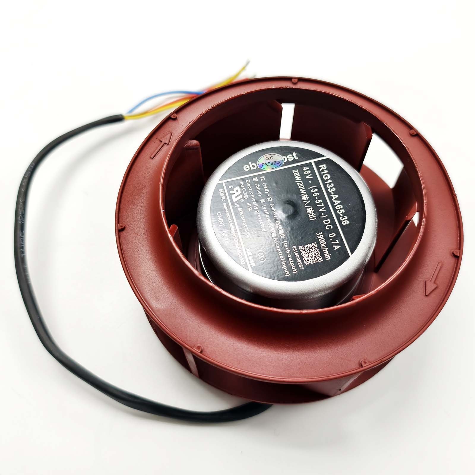 1x Centrifugal Fan for Air Purifier Fan Ebmpapst R1G133-AA65-36 48VDC 0.7A 28W