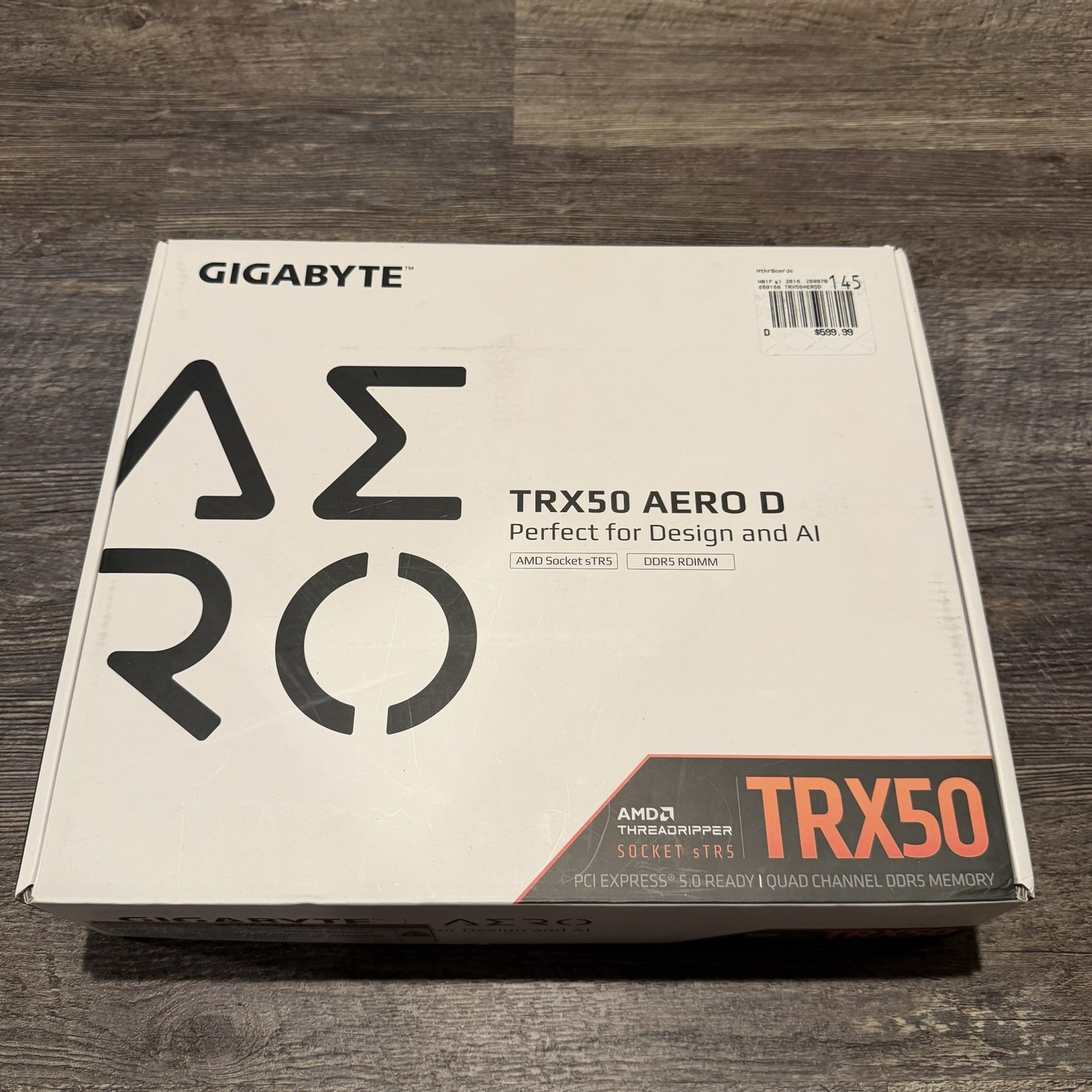 Gigabyte TRX50 AERO D Socket sTR5 AMD TRX50 DDR5 E-ATX Motherboard AI Agentic