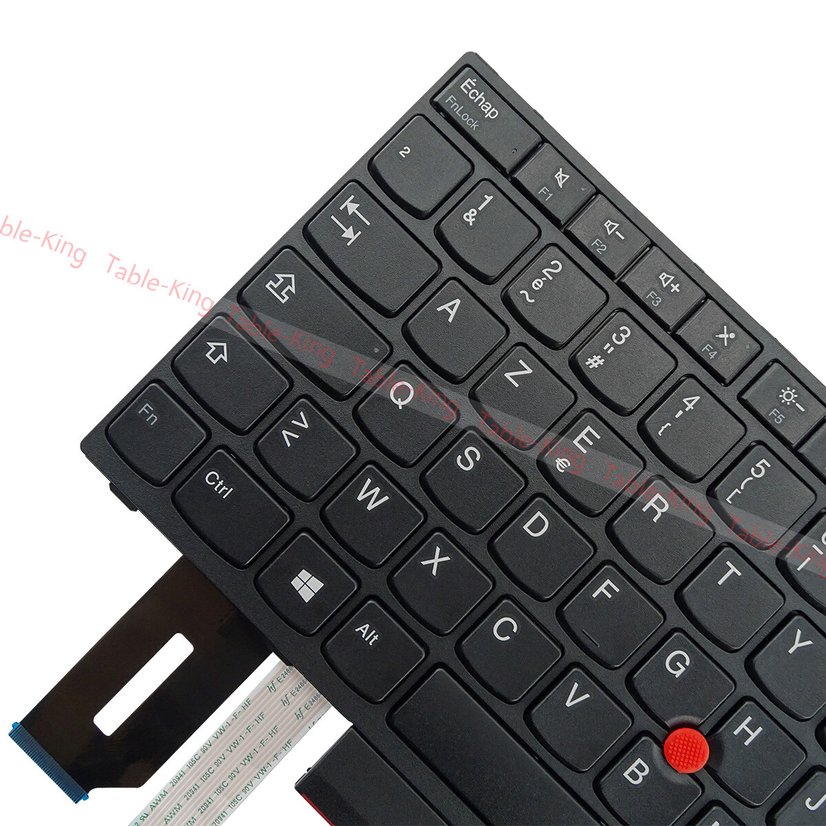 Non-backlit Keyboard for Lenovo Thinkpad E480/E490/L380/L390/T490 France Layout