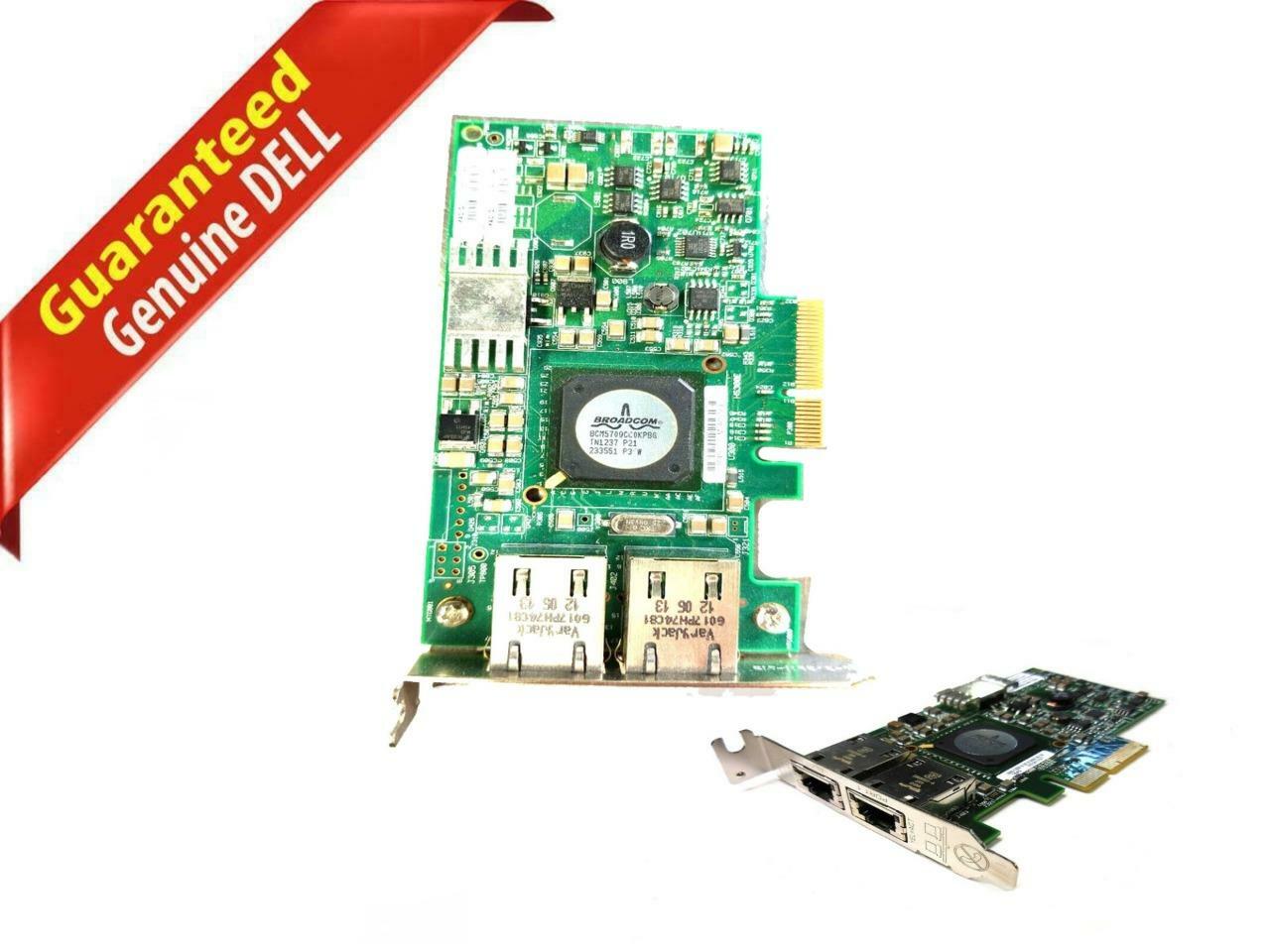 Dell H914R Broadcom BCM95709A0907G Dual Port GbE GE iSCSI TOE PCI-e Adapter Card