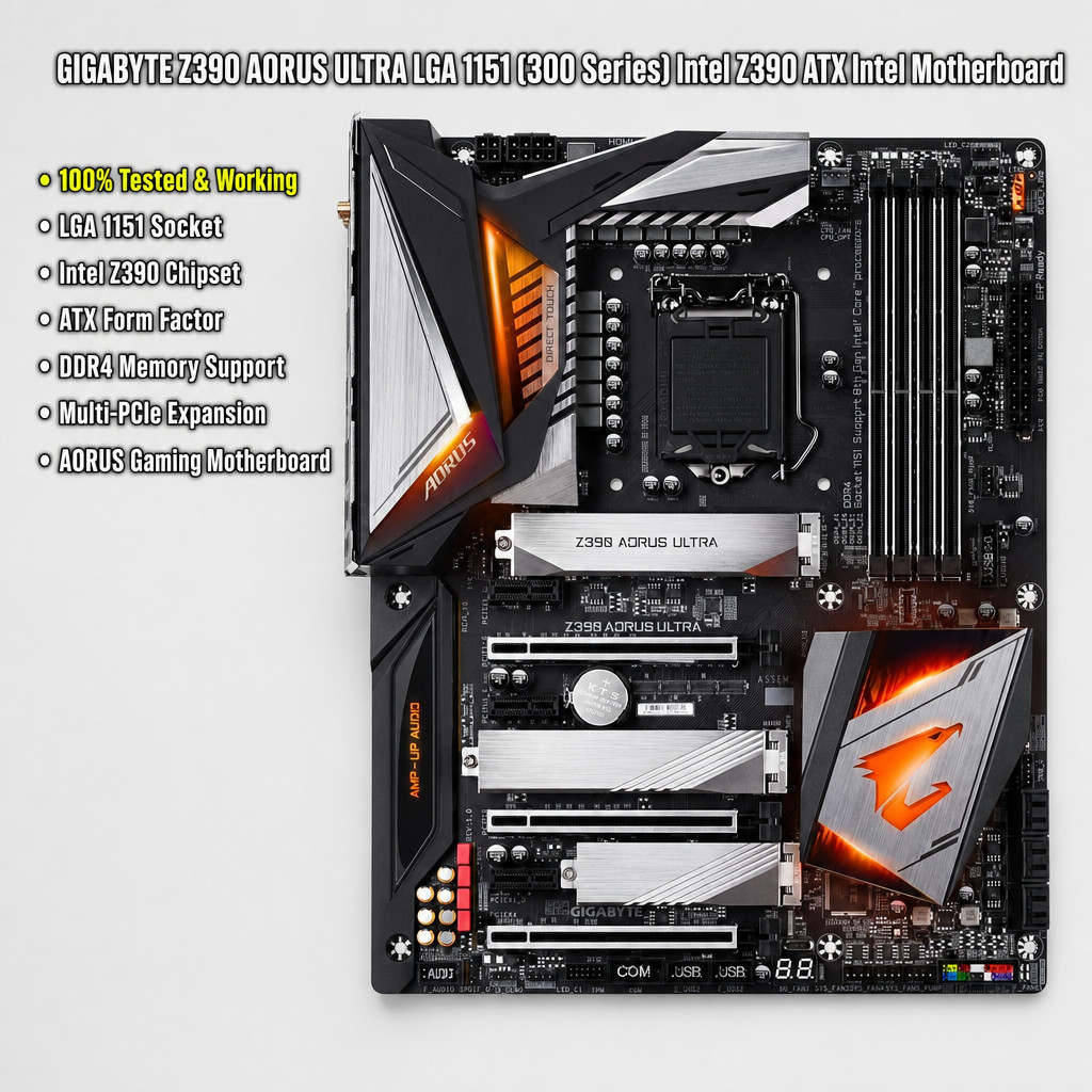 GIGABYTE Z390 AORUS ULTRA LGA 1151 (300 Series) Intel Z390 ATX Intel Motherboard