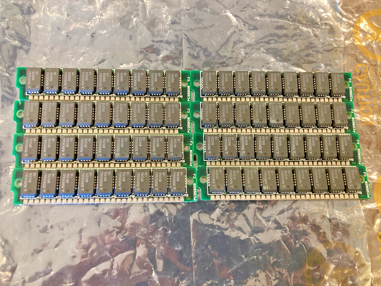 Vintage Mitusbishi 2MB (8x256K) 30-Pin SIMM Parity RAM Kit