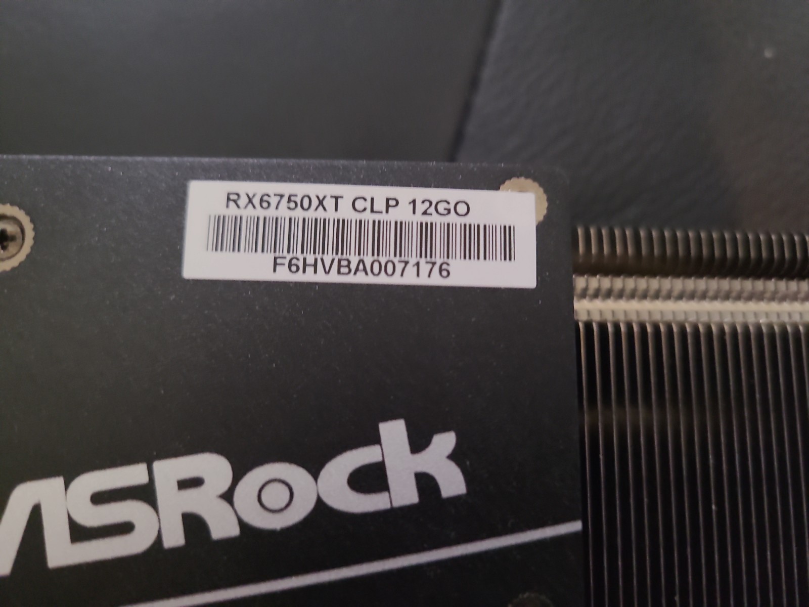 ASRock AMD Radeon RX 6750 XT 12GB Graphics Card Used Good Condition!