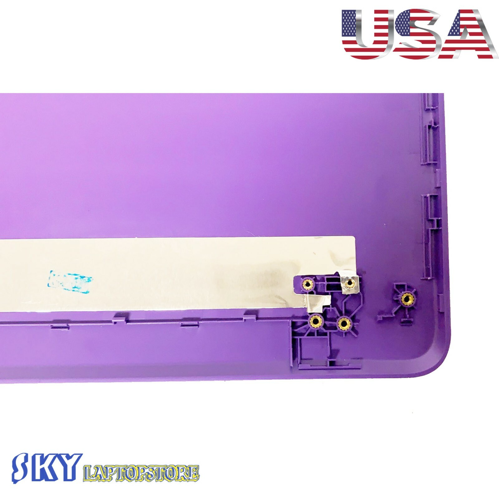 New HP 15-BS 15T-BR 15Q-BU 15T-BS 15-BW Purple LCD Back Cover 924905-001 +Hinges
