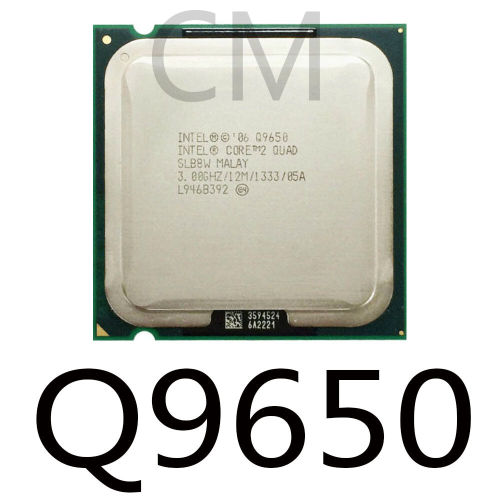 Intel Core 2 Quad Q9650 CPU LGA775 FSB1333 45nm Good condition–