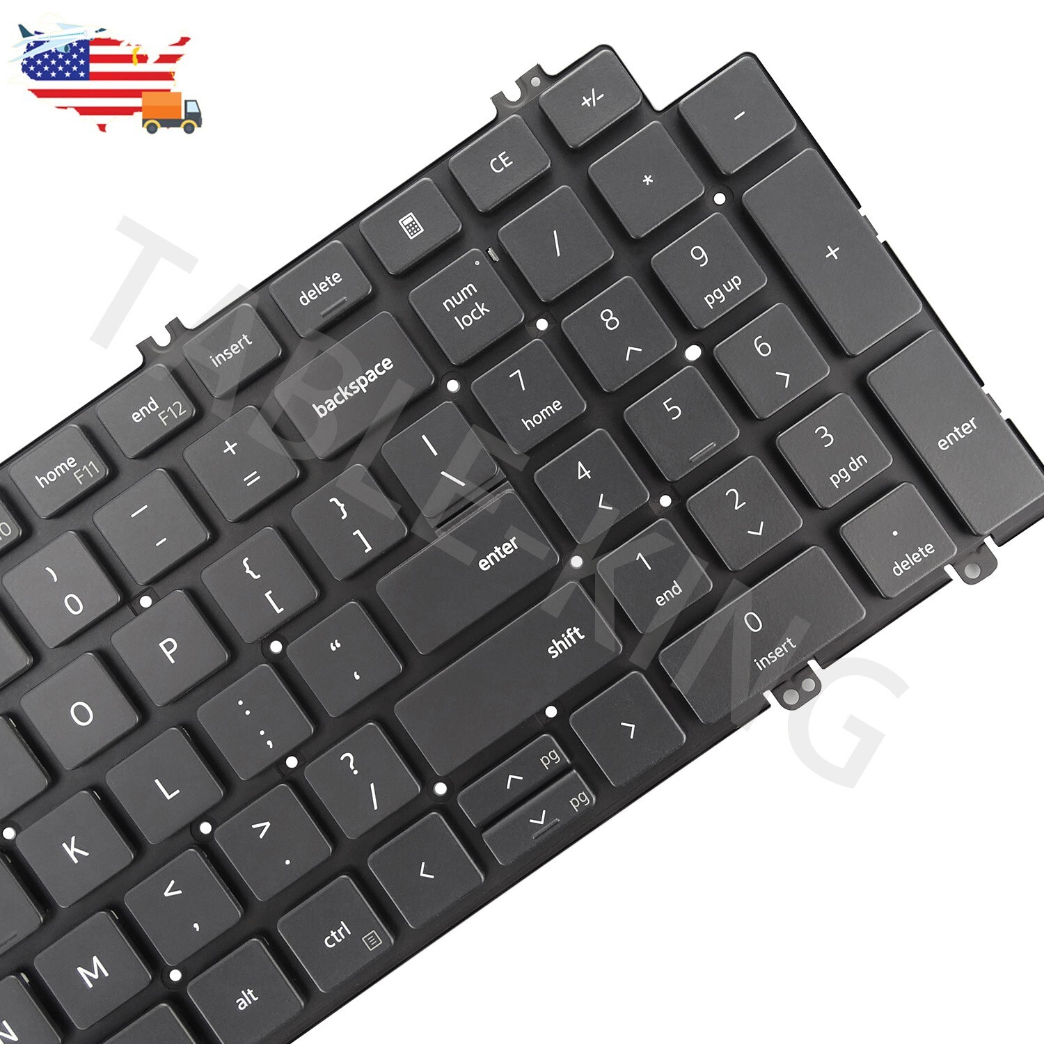 New US Keyboard Backlit for Dell Latitude 5520 5521 Precision 3560 3561 N7N16