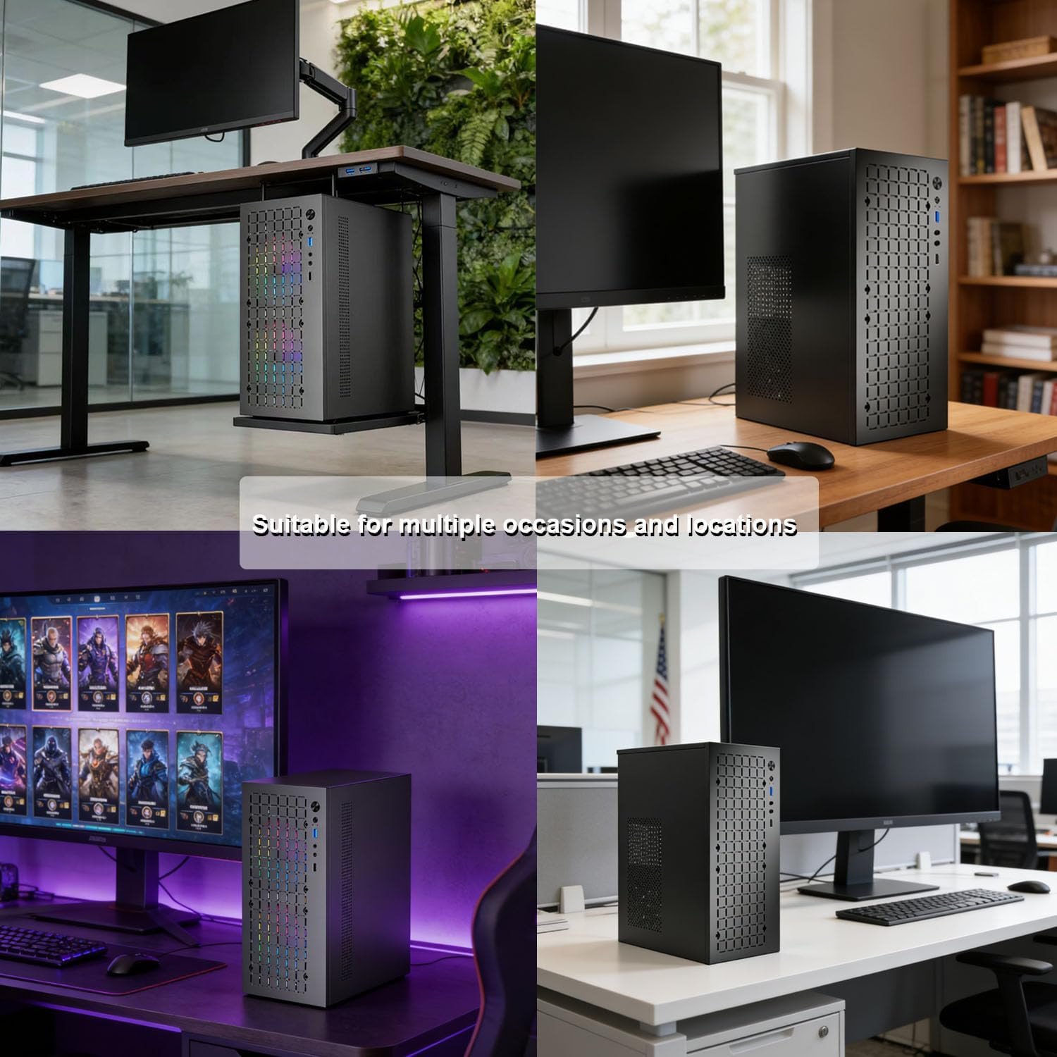 Matx Case:High Airflow Micro ATX Case, Support MATX, Mini-Itx, Micro ATX Case Sl