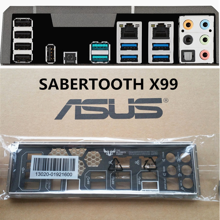 NEW Shield Backplate FOR ASUS SABERTOOTH X99 IO I/O Shield Back Plate