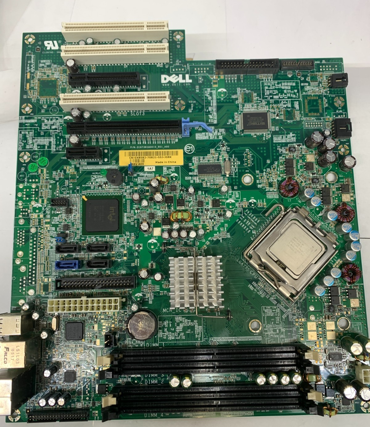 Dell Dimension 9100 Motherboard w/ Intel Pentium D 830 3.0Ghz , Dell Part 0X8582
