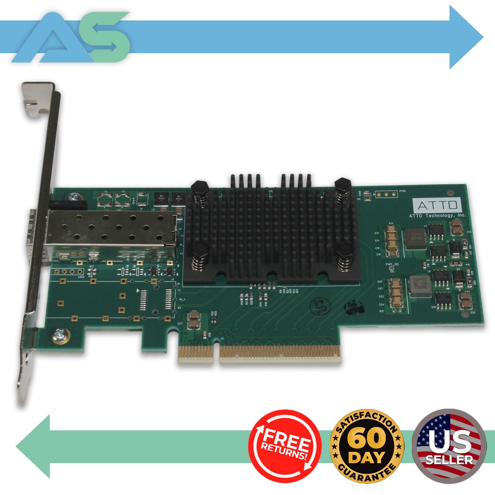 ATTO FastFrame NS11 Single-Port 10GbE SFP+ PCIe 2.0 Network Card FFRM-NS11-000