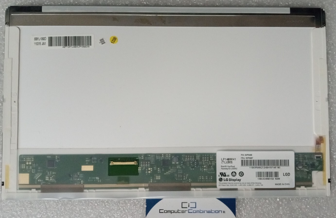 LG DisplayLP140W1 93P5497 14in 1366×768 Replacement LCD Screen